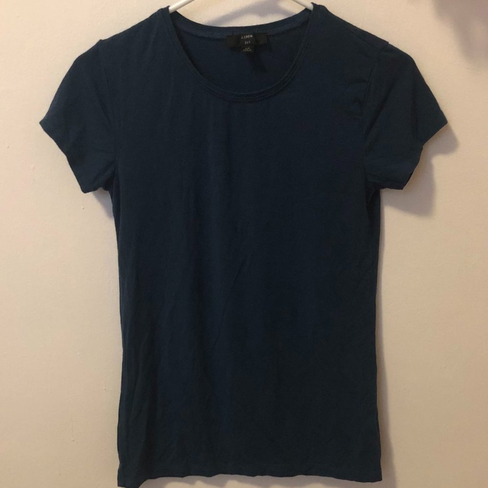 JCREW SUPER SOFT TEE IN DEEP BLUE